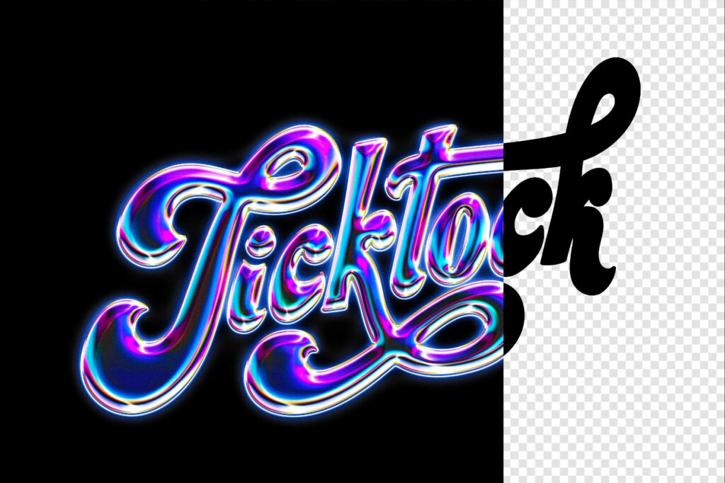 Acid Glass Chrome Text Effect / Logo Mockup