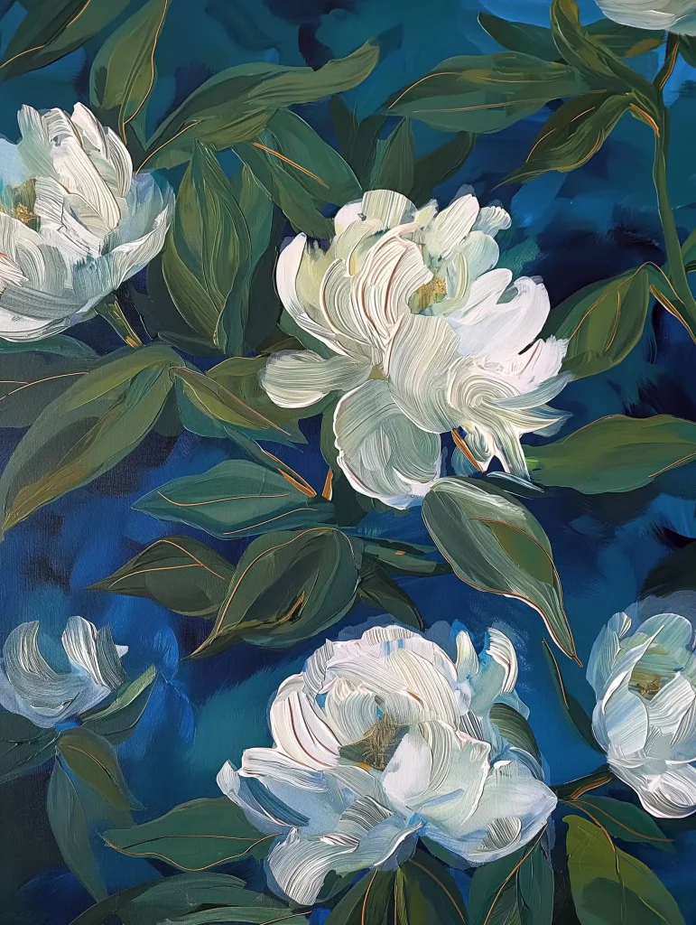 Acrylic Botanical Night Garden