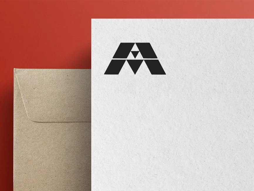 Adhesive Materials A Letter Logo