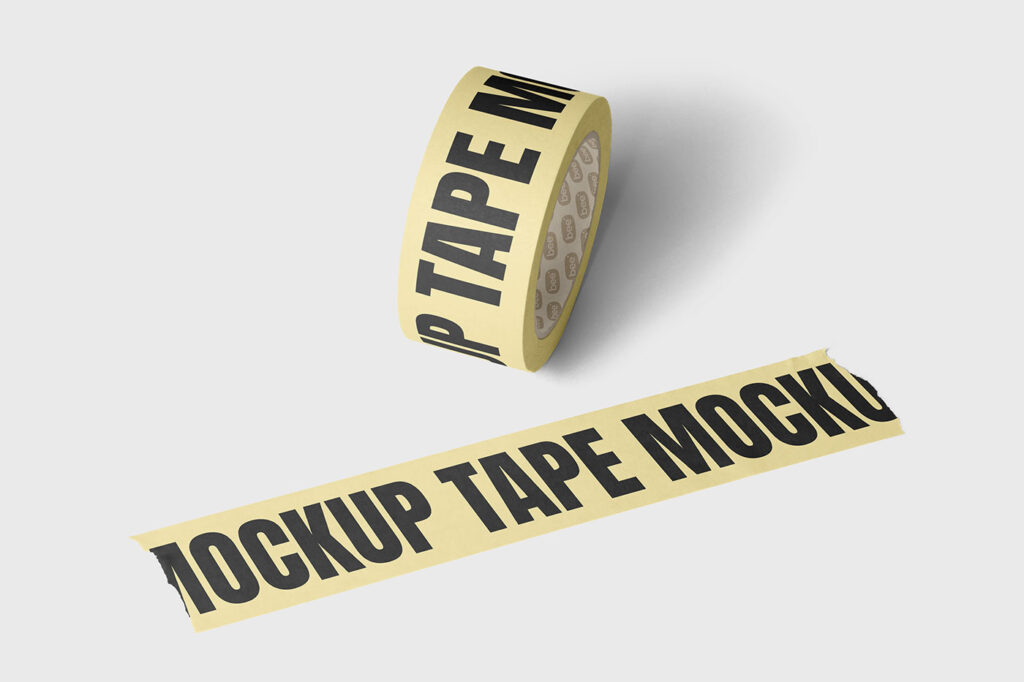 Adhesive Tape Scene Mockup