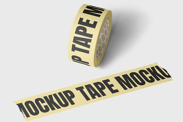 Adhesive Tape Scene Mockup