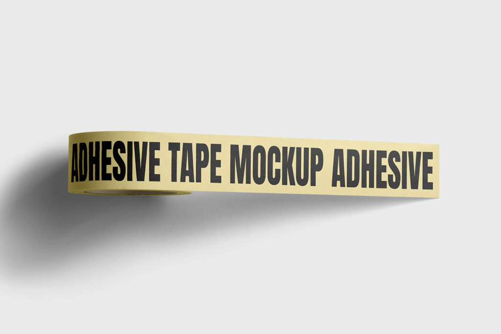 Adhesive Tape Top View Mockup