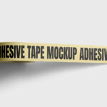 Adhesive Tape Top View Mockup
