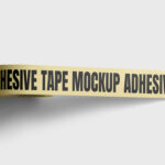 Adhesive Tape Top View Mockup