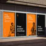 Advertisement Wall Mockup in 3 Sights