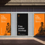 Advertisement Wall Mockup in 3 Sights