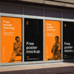 Advertisement Wall Mockup in 3 Sights