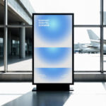 Airport Digital Screen Mockup