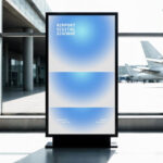 Airport Digital Screen Mockup