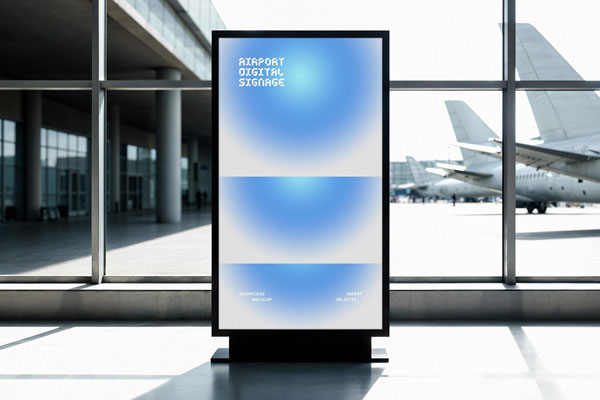 Airport Digital Screen Mockup
