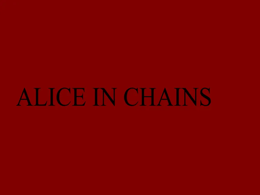 Alice in Chains Logo