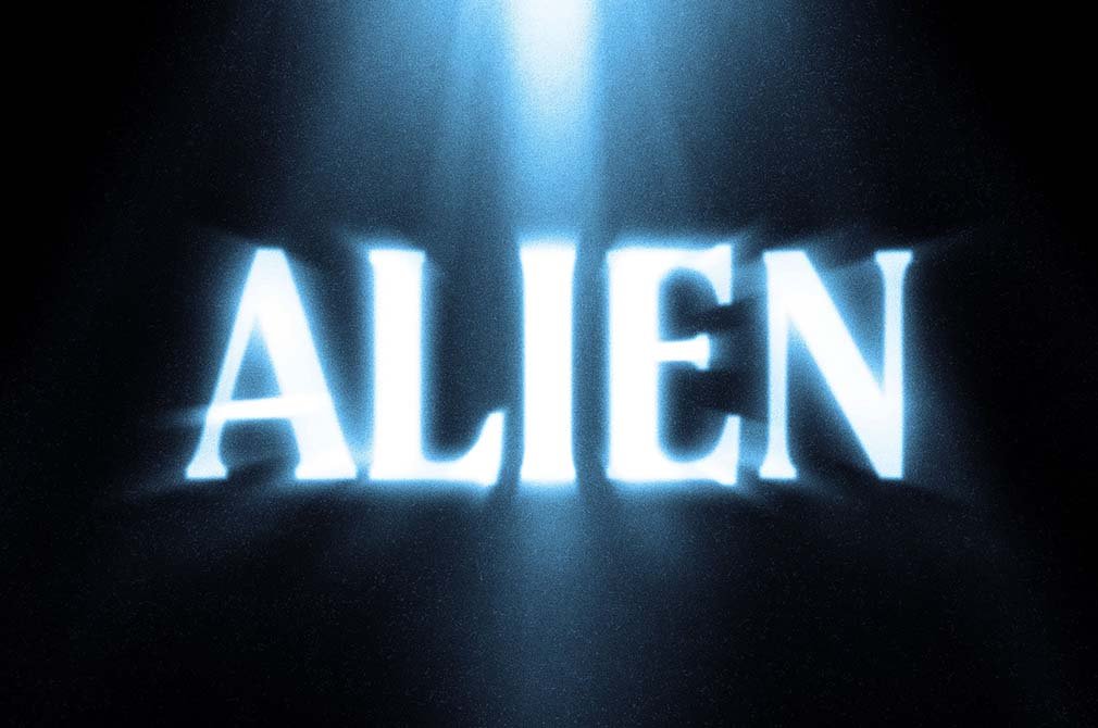 Alien Glow Logo / Text Effect