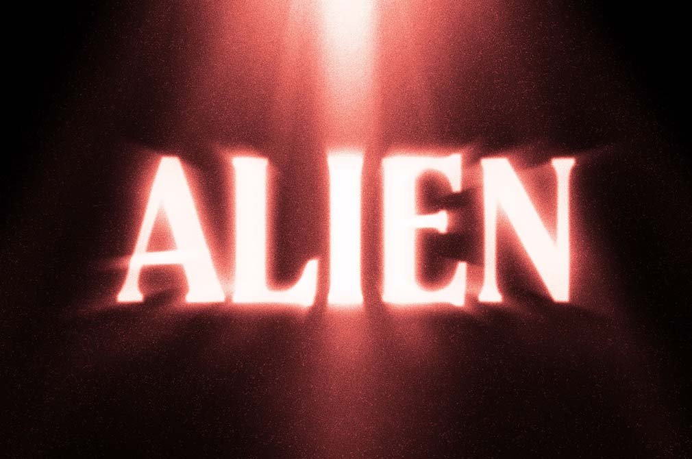 Alien Glow Logo / Text Effect