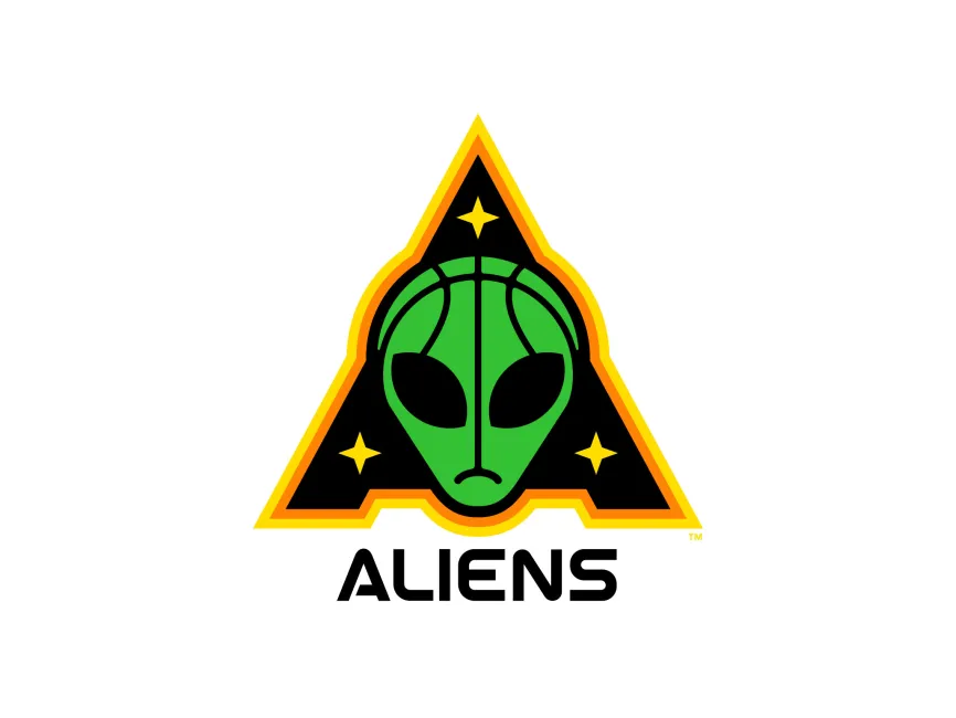 Aliens Basketball Logo