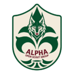 Alpha Open Scout Group logo