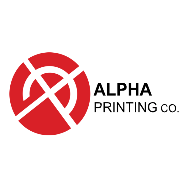 Alpha printing co. logo