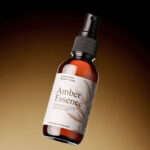 Amber Glass Spray Bottle Mockup