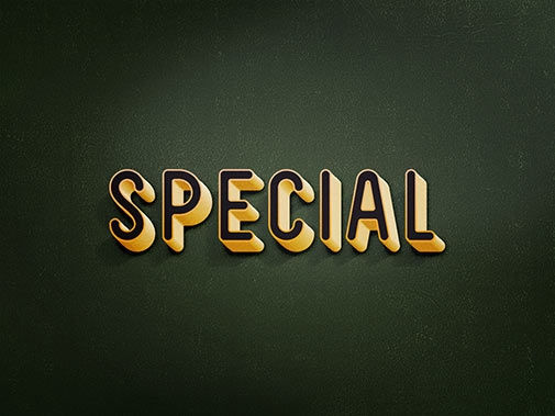 American Vintage Text Effects FREE PSD