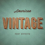 American Vintage Text Effects