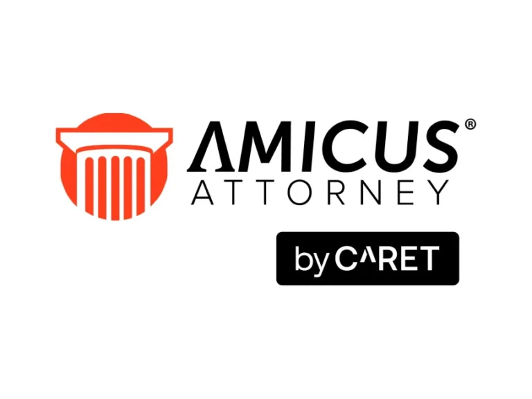 Amicus Attorney by Caret Logo