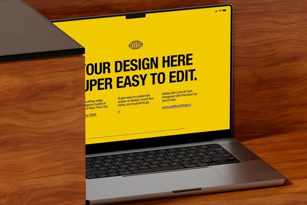 Animated MacBook Pro Mockup