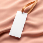 Apparel Label Mockup on a Fabric Background