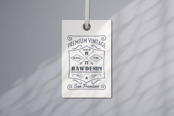 Apparel Tag Logo Mockup