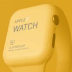 Apple Watch Clay Mockup in 5 Showcases