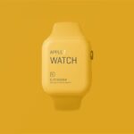Apple Watch Clay Mockup in 5 Showcases