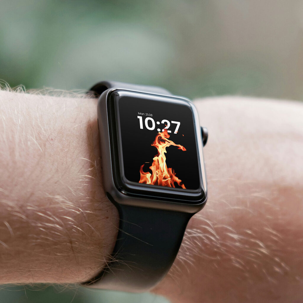 Apple Watch on Man Wrist Mockup