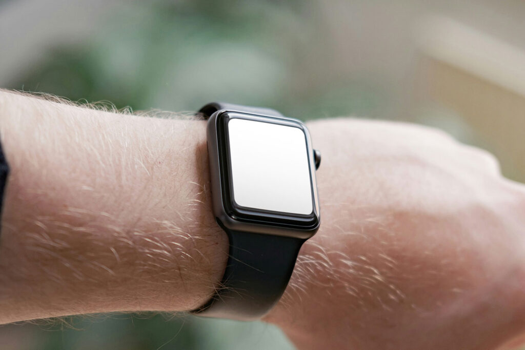 Apple Watch on Man Wrist Mockup