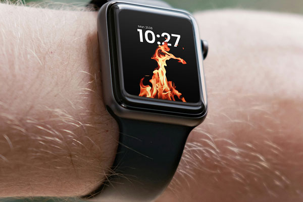Apple Watch on Man Wrist Mockup