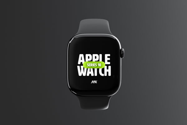 Apple Watch Series 10 Mockup in Front Sight