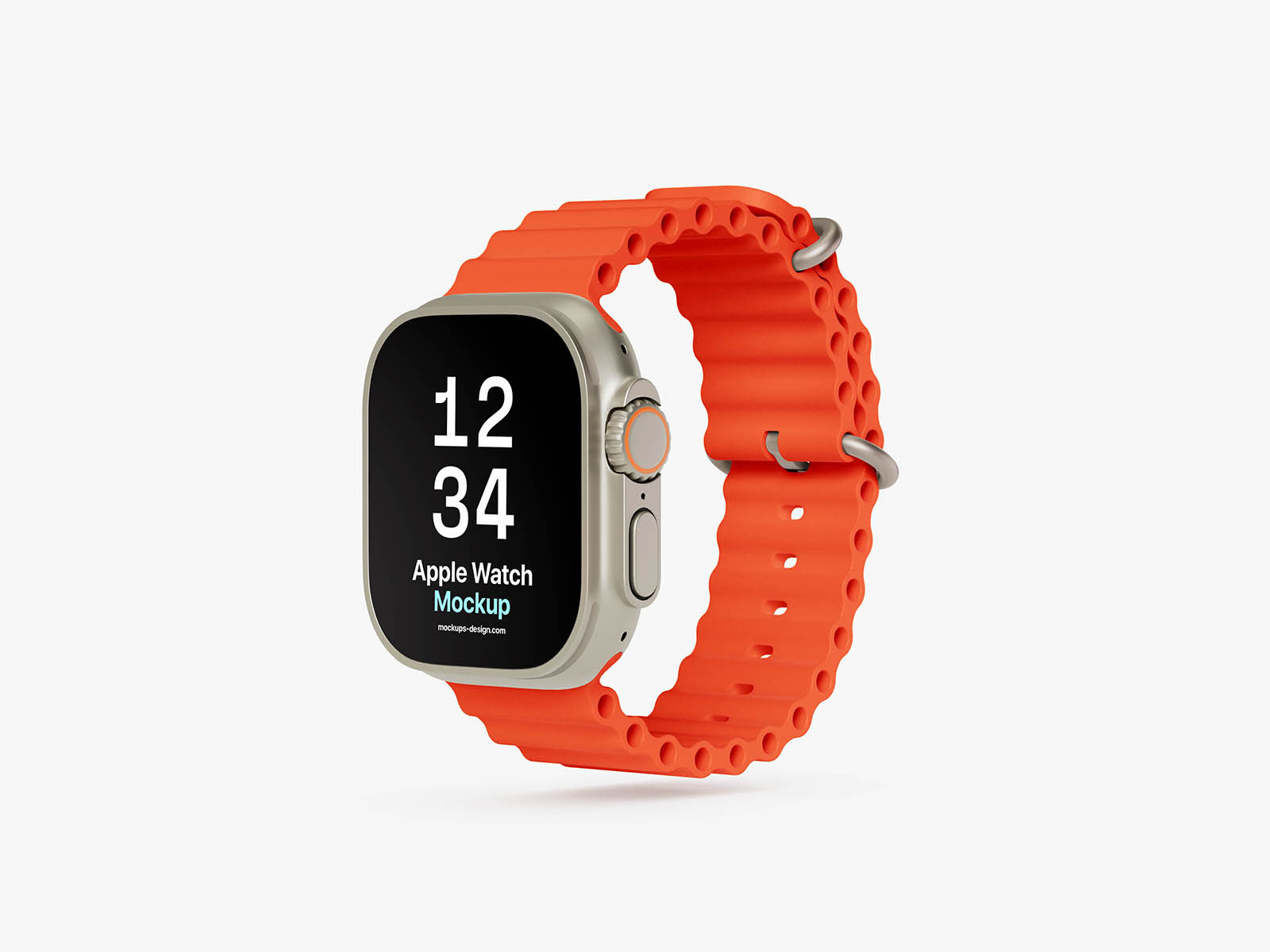 Free Apple Watch Ultra Mockup PSD Template