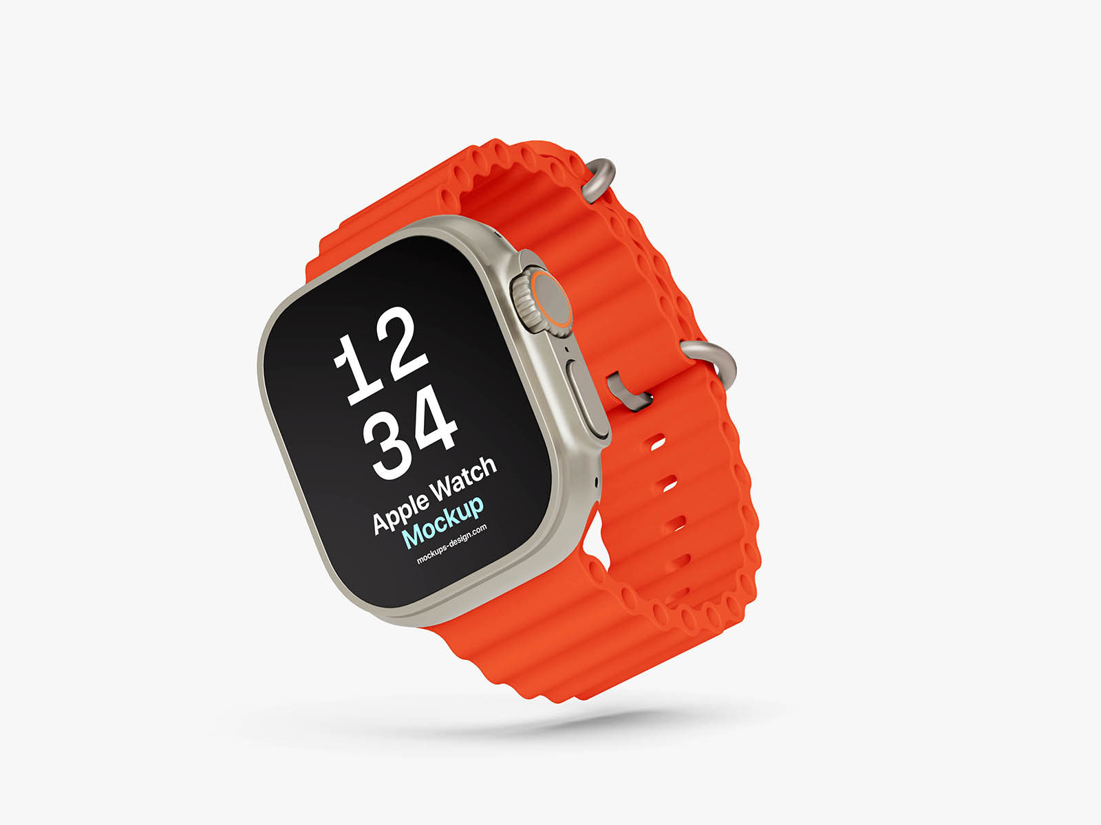 Free Apple Watch Ultra Mockup PSD Template