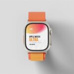 Apple Watch Ultra Mockup in 3 Different Views