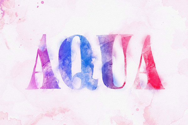 Aquarelle Logo and Text Effect