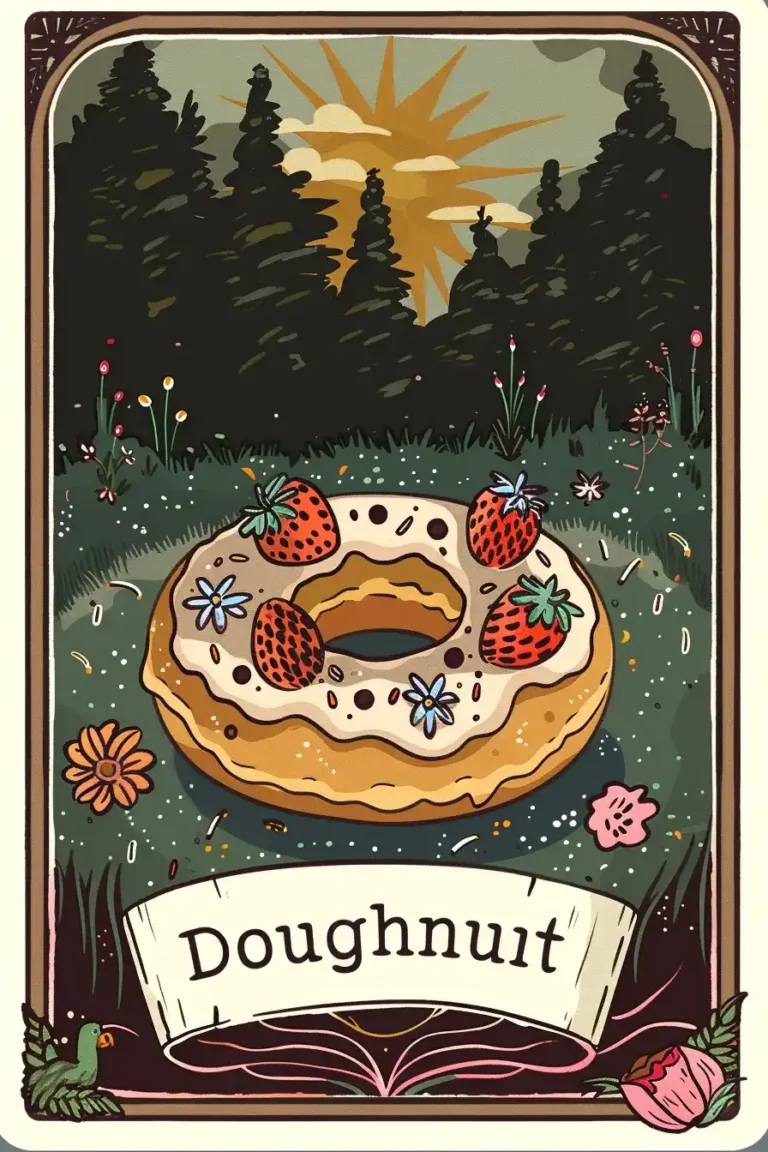 Art Nouveau Doughnut Delight ai prompt preview