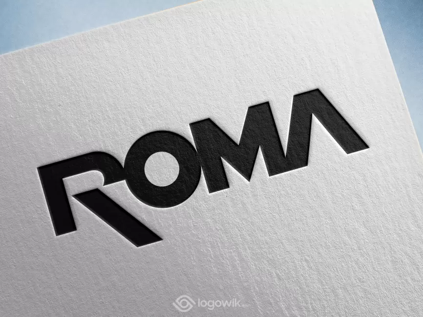 AS Roma Wordmark Logo