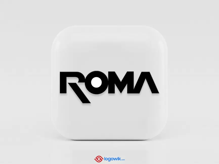 AS Roma Wordmark Logo