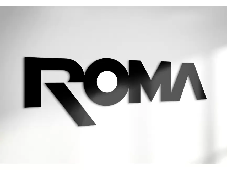 AS Roma Wordmark Logo