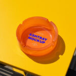 Ashtray Mockup in Perspective Shot