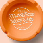 Ashtray Mockup in Top View