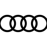 Audi Black Four Rings Logo