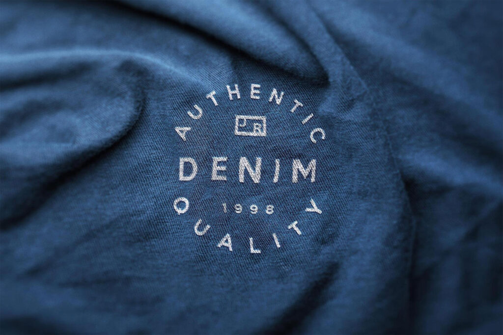 Authentic Fabric Logo Mockup
