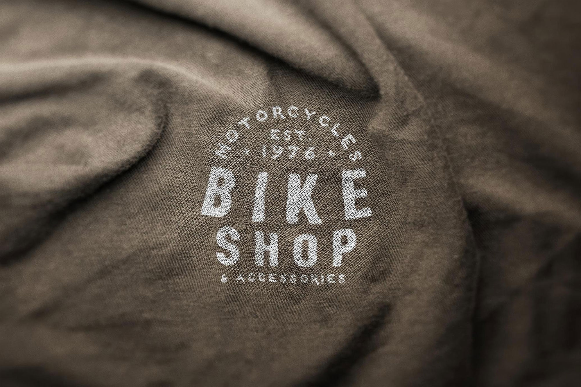 Free Authentic Fabric Logo Mockup PSD Template