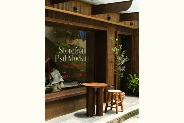 Authentic Storefront Mockup