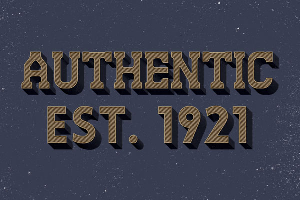 Authentic Text Effect