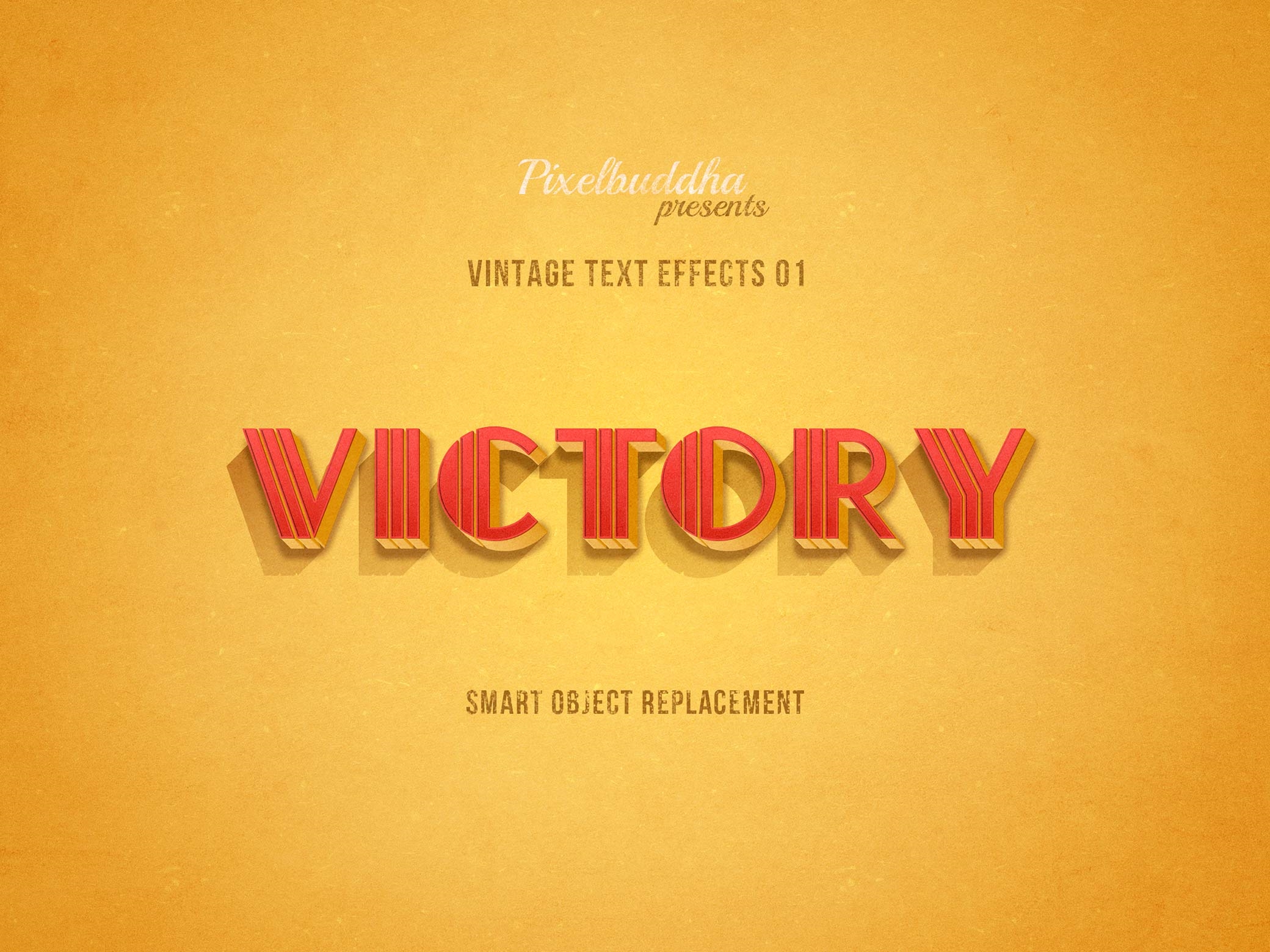 Authentic Vintage Text Effects FREE PSD