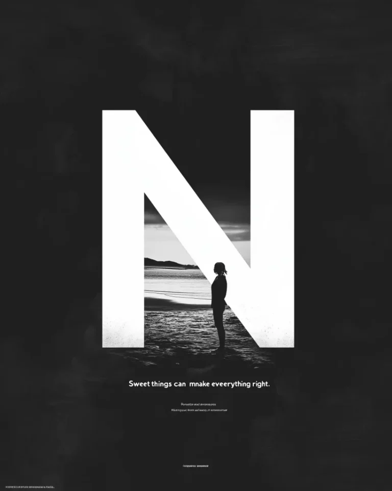 Avedon-Inspired Typography Poster